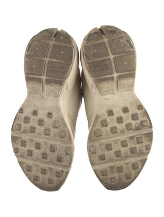 Gucci Web Accent Leather Sneakers