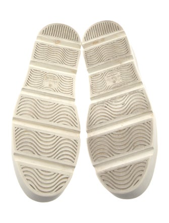 Gucci Web Accent Leather Sneakers