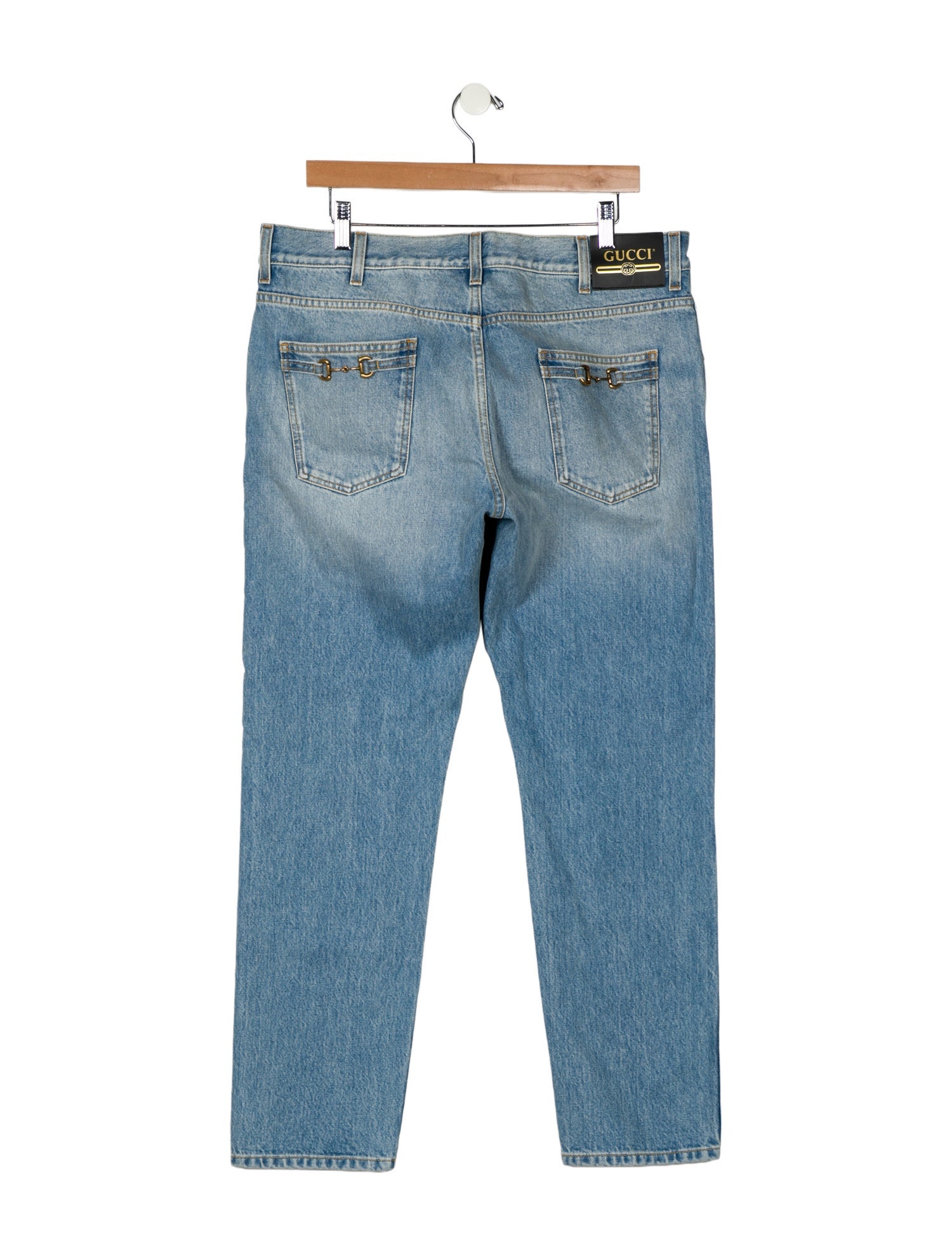 Gucci Horsebit Accent Straight-Leg Jeans