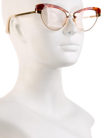 Gucci Interlocking G Logo Cat-Eye Eyeglasses