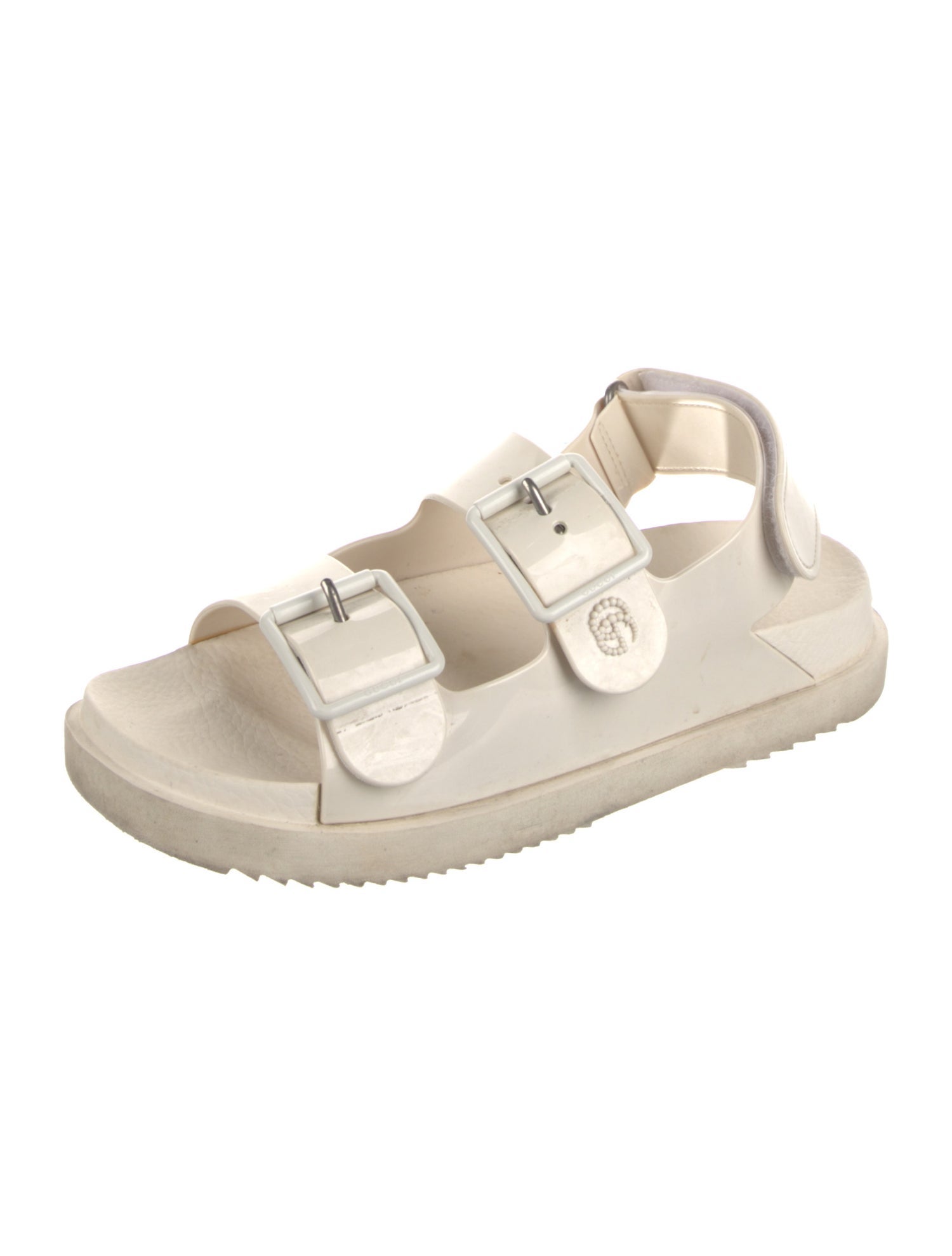 Gucci Rubber Slingback Sandals