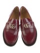 Gucci Interlocking G Logo Leather Loafers