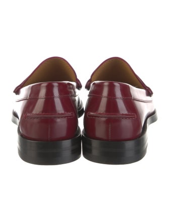 Gucci Interlocking G Logo Leather Loafers