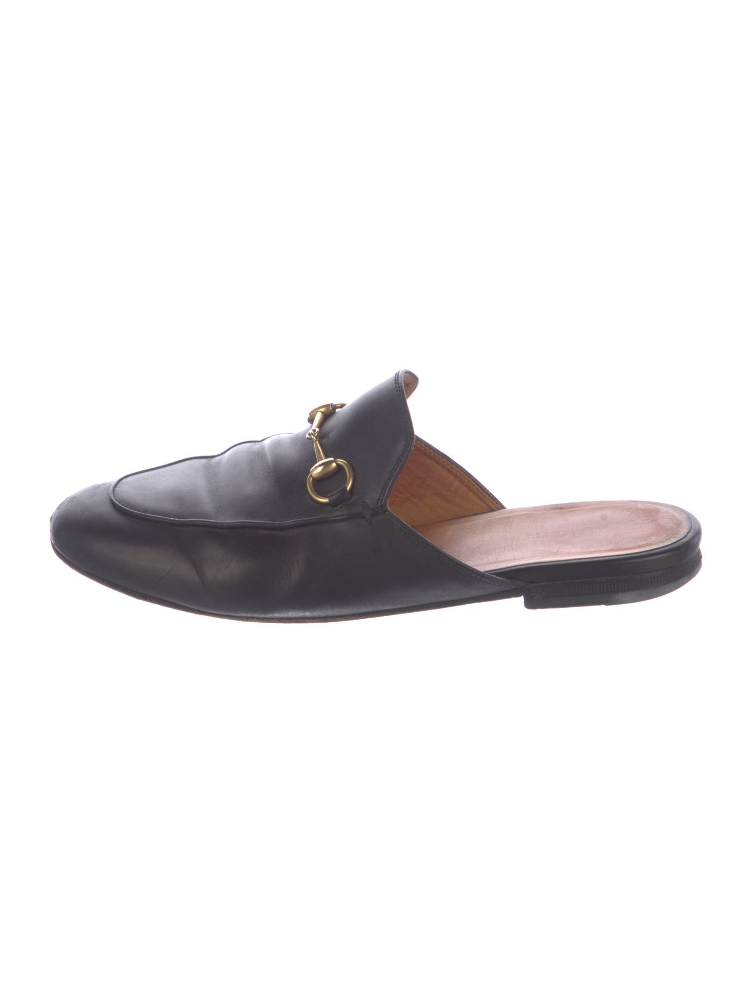 Gucci Horsebit Accent Leather Mules