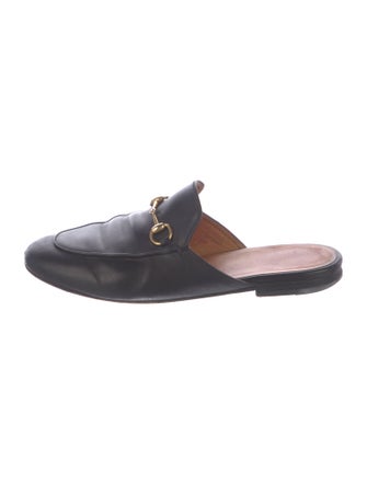 Gucci Horsebit Accent Leather Mules