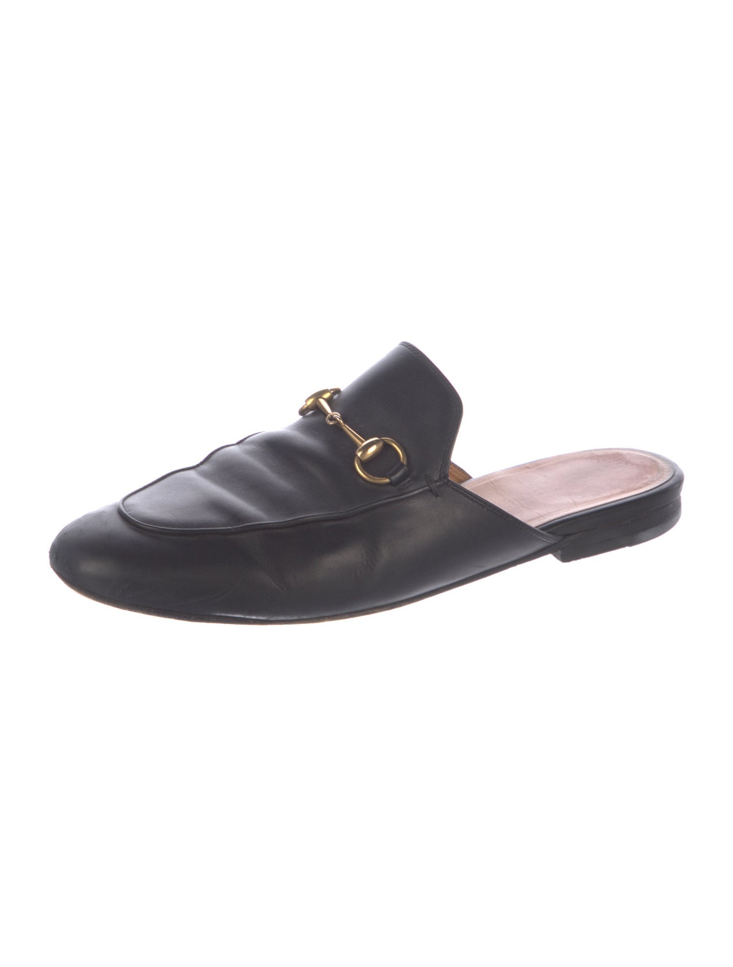 Gucci Horsebit Accent Leather Mules