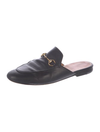 Gucci Horsebit Accent Leather Mules