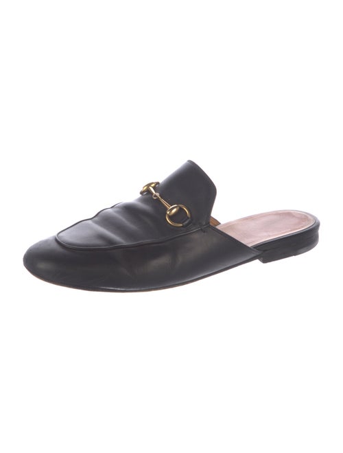 Gucci Horsebit Accent Leather Mules