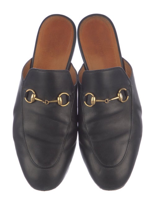 Gucci Horsebit Accent Leather Mules