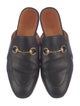Gucci Horsebit Accent Leather Mules