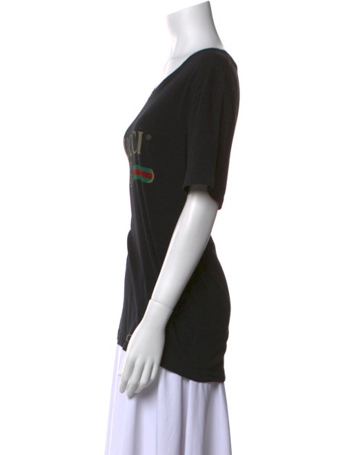 Gucci Graphic Print Scoop Neck T-Shirt