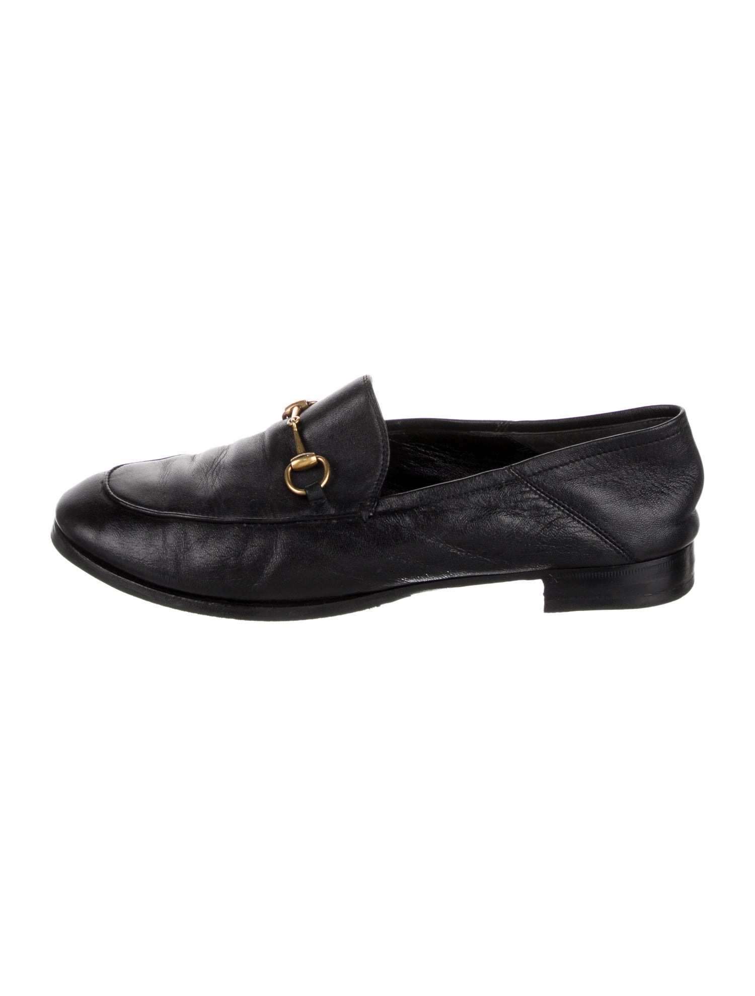 Gucci Horsebit Accent Leather Loafers