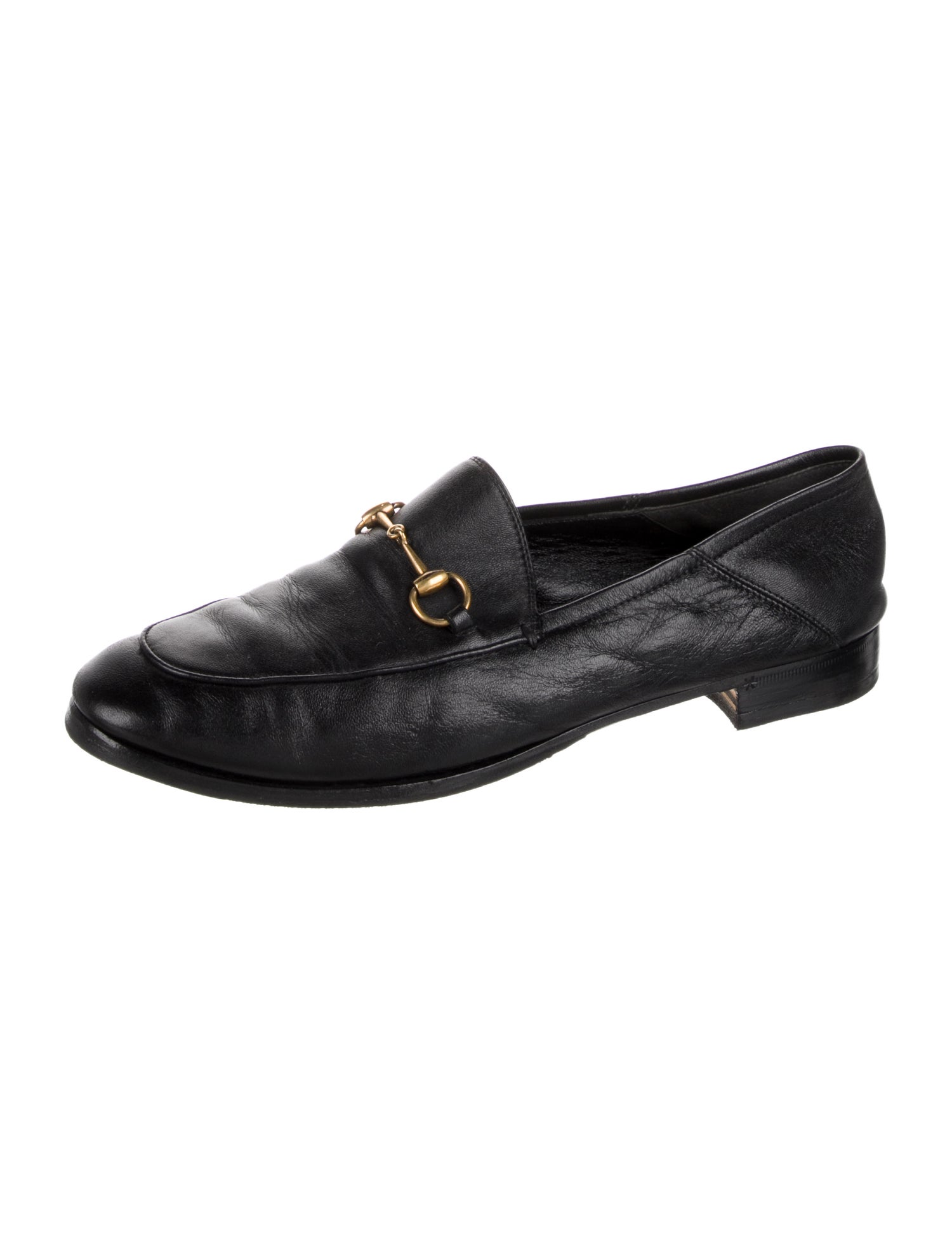 Gucci Horsebit Accent Leather Loafers