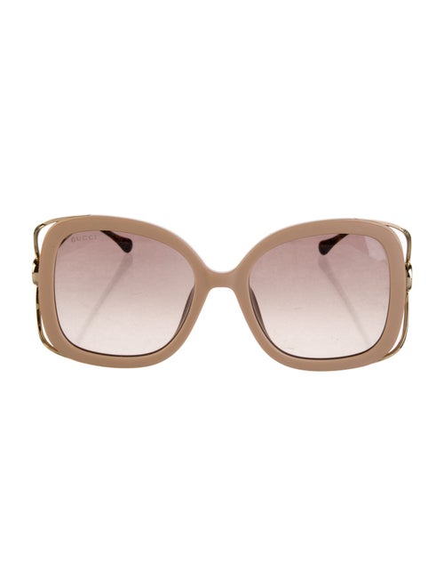 Gucci Web Accent Oversize Sunglasses