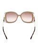 Gucci Web Accent Oversize Sunglasses
