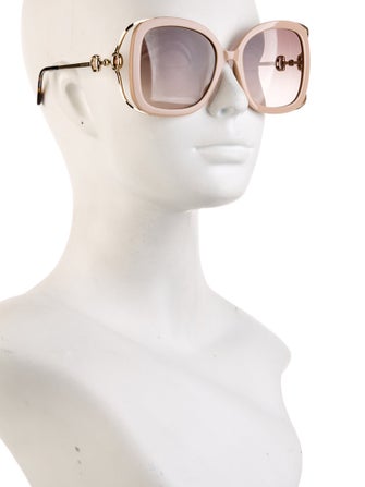 Gucci Web Accent Oversize Sunglasses