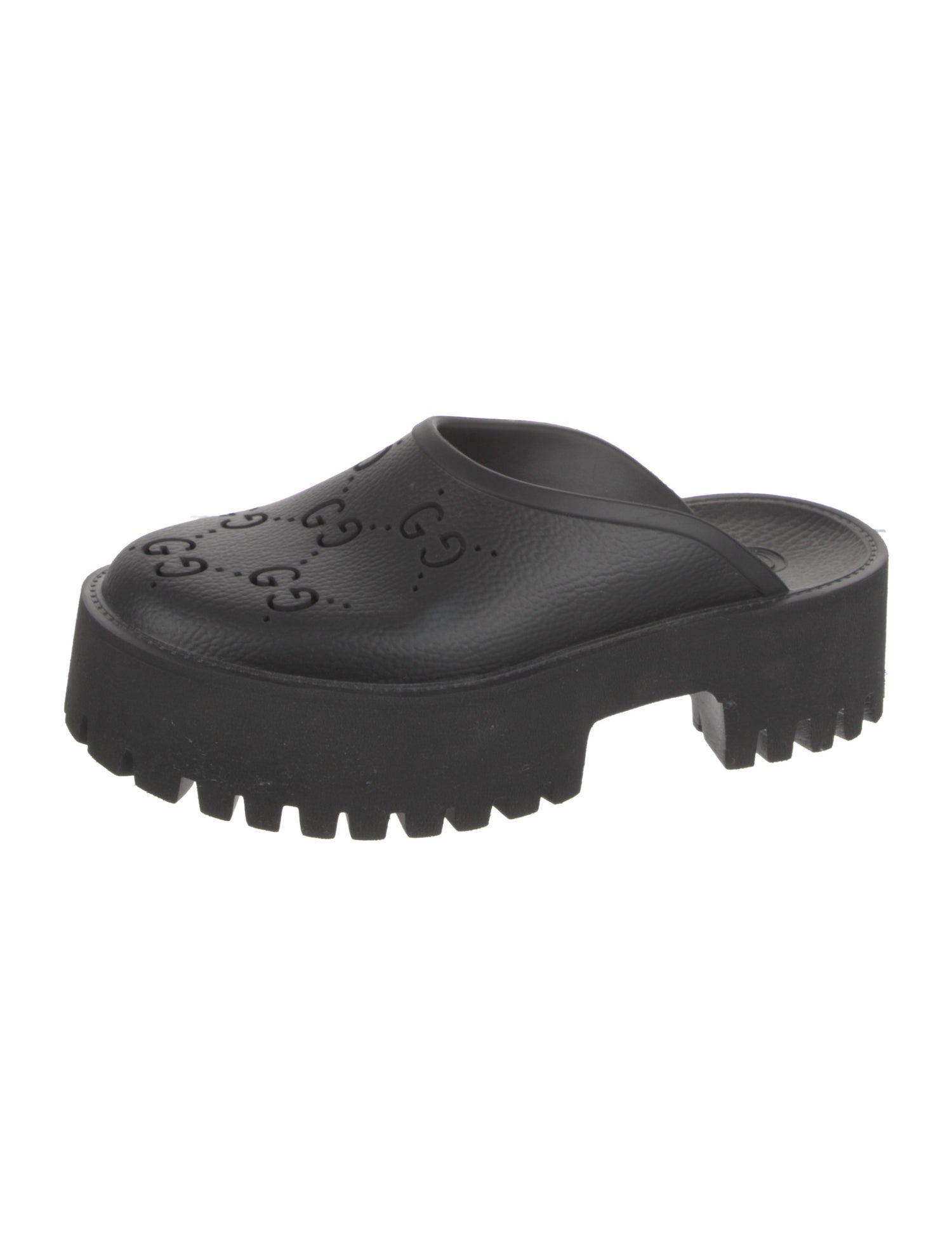 Gucci GG Signature Rubber Mules