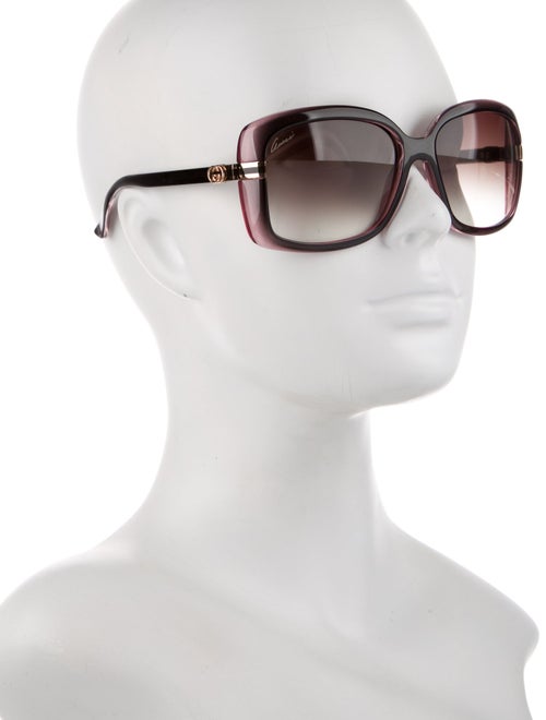 Gucci Interlocking G Logo Square Sunglasses
