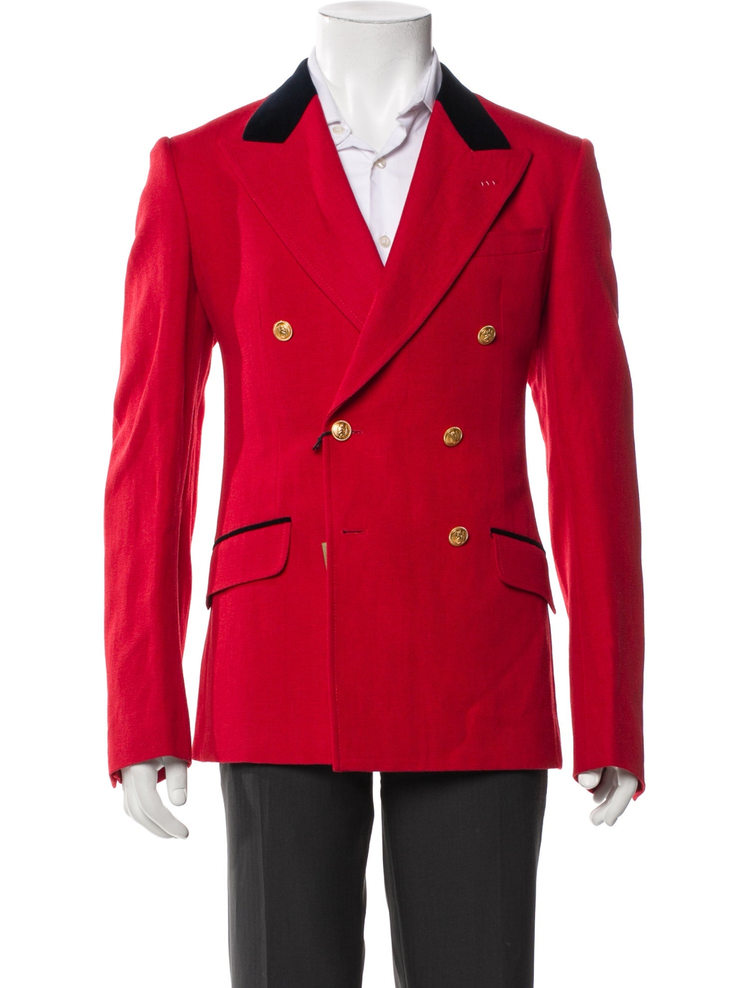 Gucci Double G Logo Wool Blazer