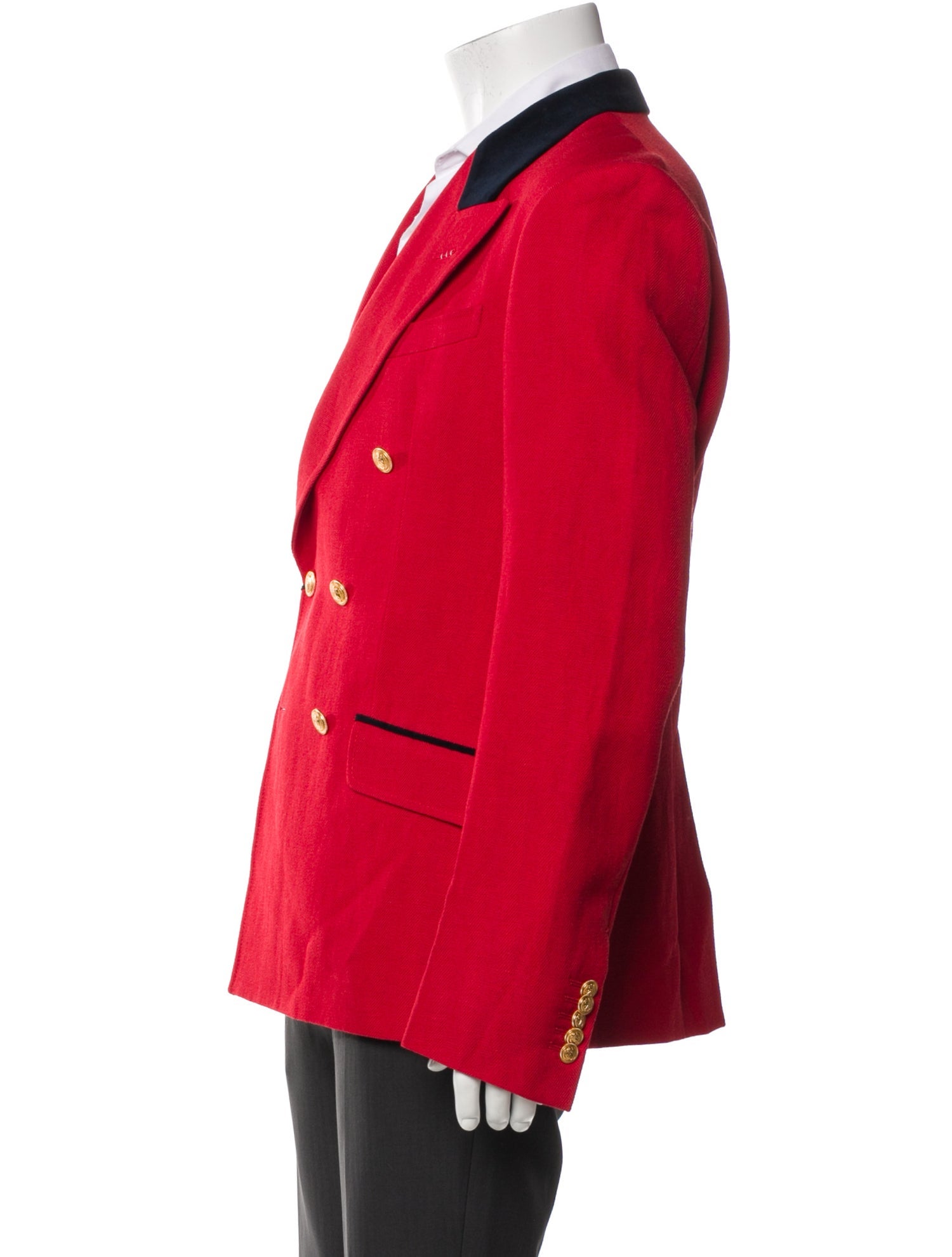 Gucci Double G Logo Wool Blazer