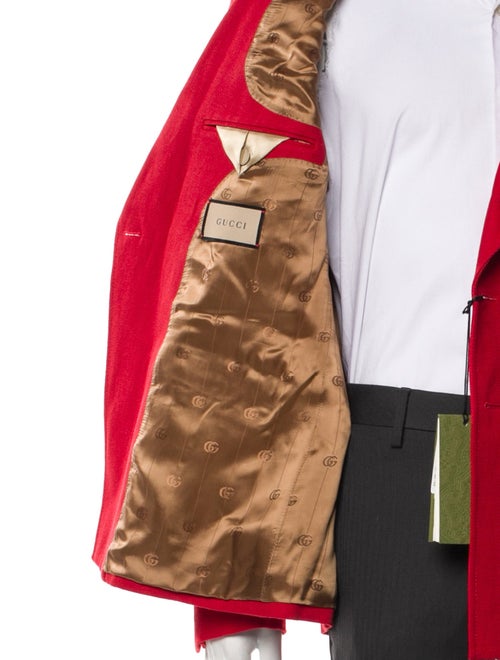 Gucci Double G Logo Wool Blazer