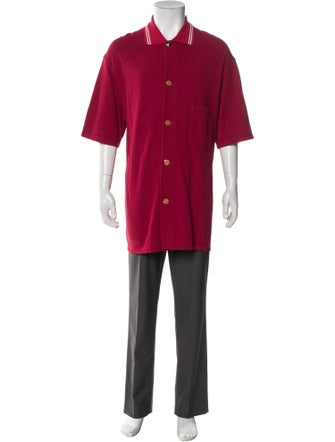 Gucci Web Accent Collar Polo Shirt