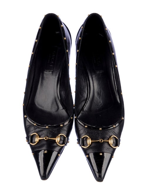 Gucci Horsebit Accent Leather Pumps