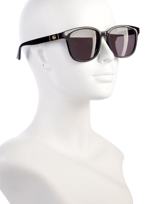 Gucci Running GG Logo Square Sunglasses