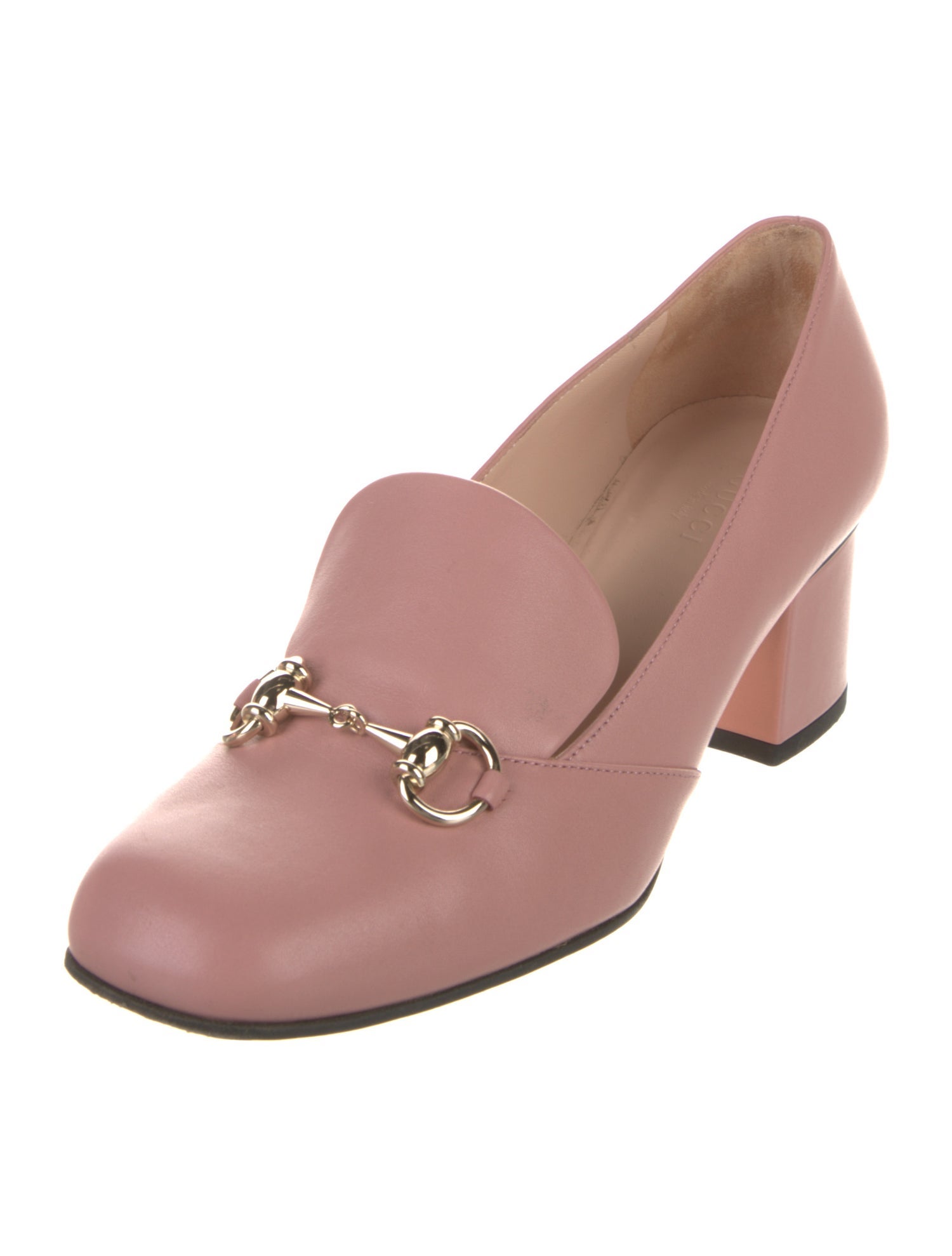 Gucci Horsebit Accent Leather Pumps