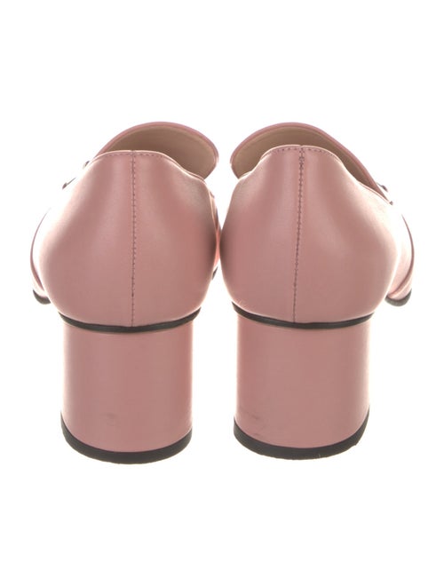 Gucci Horsebit Accent Leather Pumps