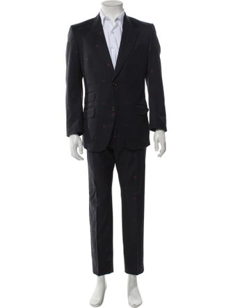 Gucci Bee Accent Wool Two-Piece Suit