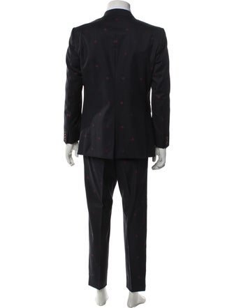 Gucci Bee Accent Wool Two-Piece Suit