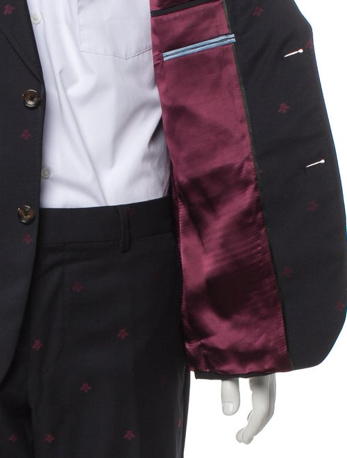 Gucci Bee Accent Wool Two-Piece Suit
