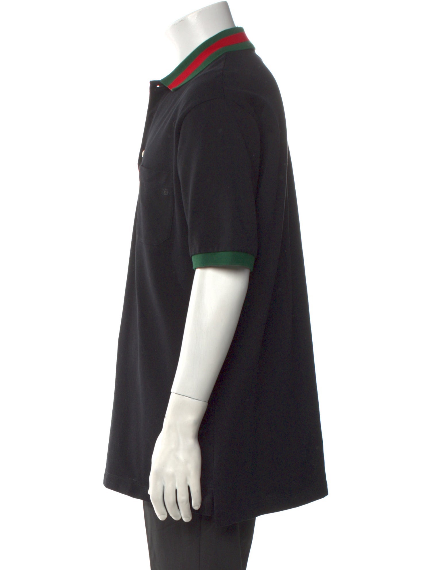 Gucci Web Accent Crew Neck Polo Shirt