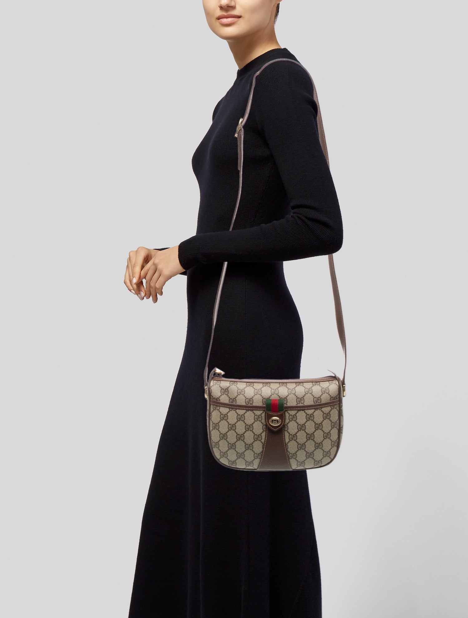 Gucci GG Supreme Crossbody Bag Vintage