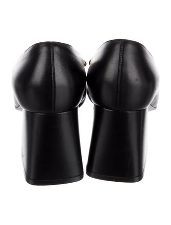 Gucci Horsebit Accent Leather Pumps