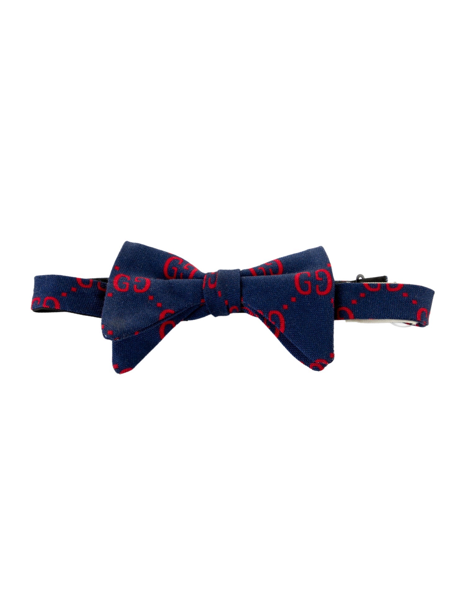 Gucci Cotton-Blend Pattern Print Bow Tie