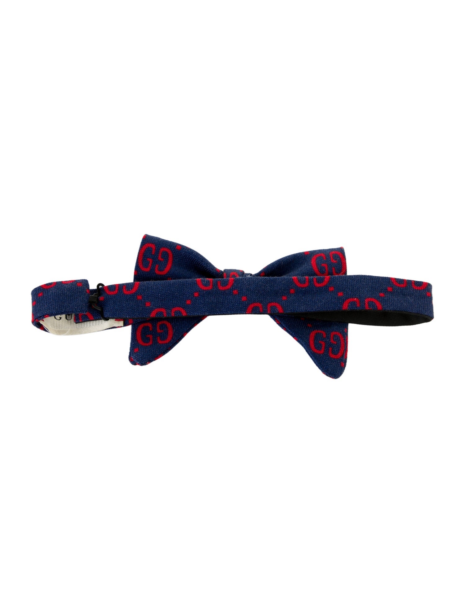 Gucci Cotton-Blend Pattern Print Bow Tie