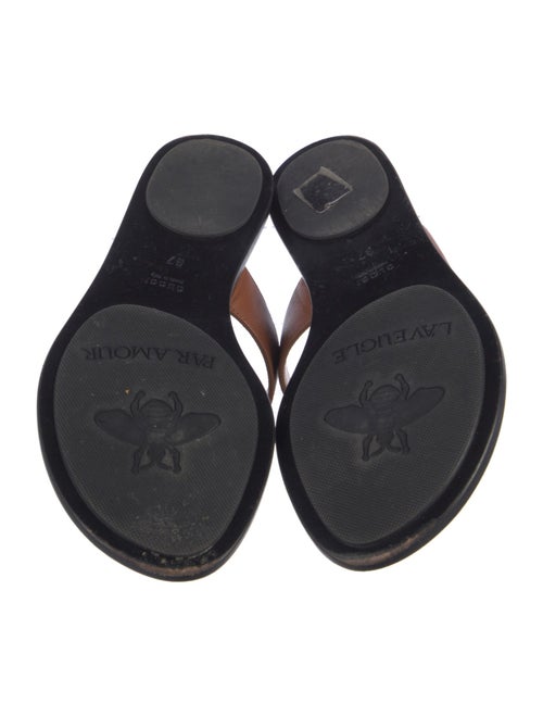 Gucci Double G Logo Leather Slides