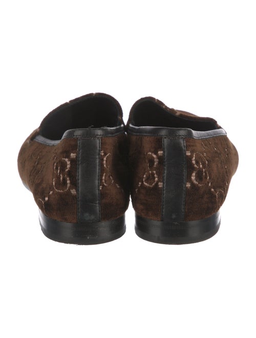 Gucci Micro GG Monogram Velvet Loafers