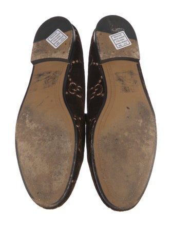 Gucci Micro GG Monogram Velvet Loafers