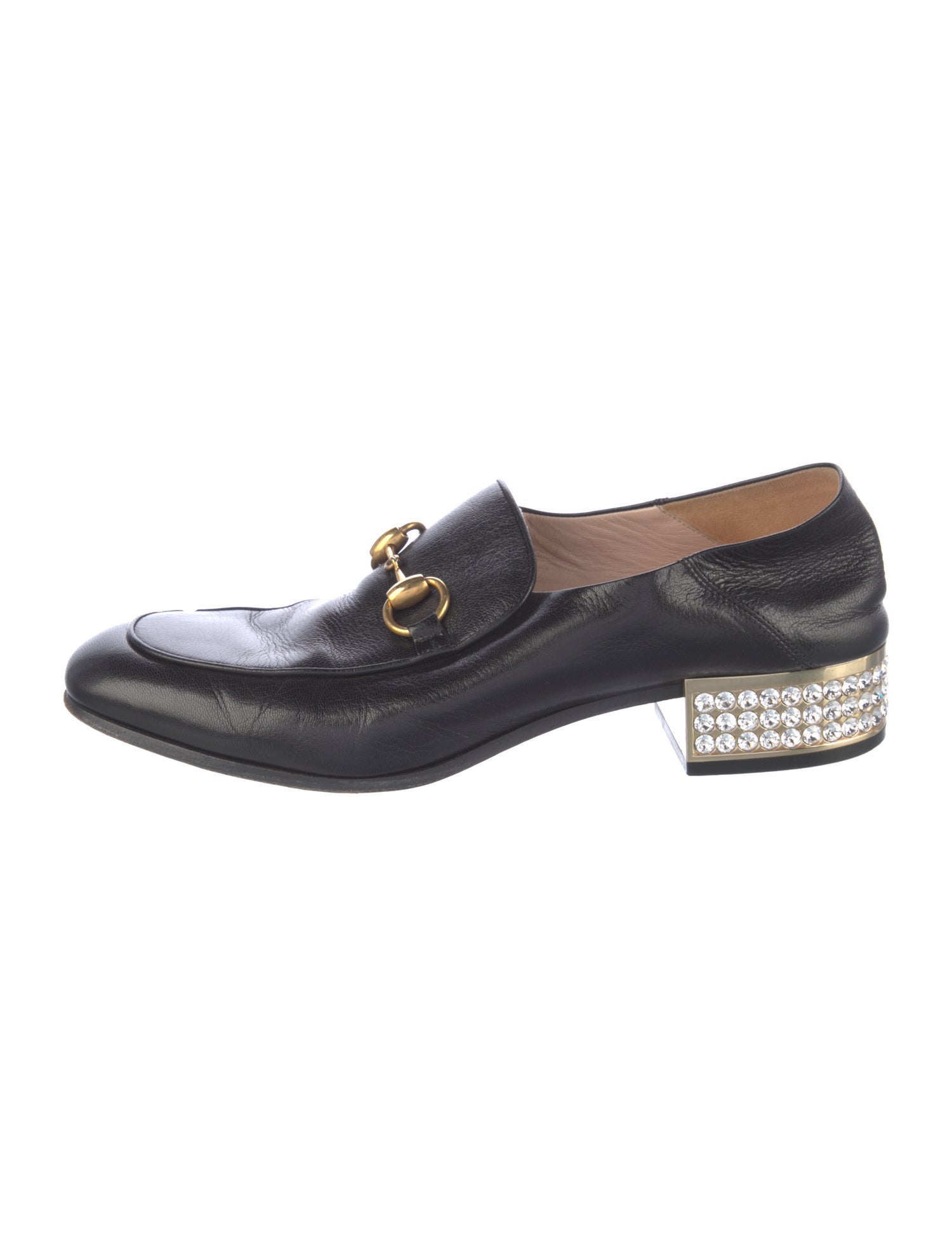 Gucci Horsebit Accent Leather Loafers