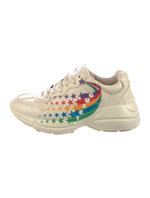 Gucci Leather Printed Chunky Sneakers