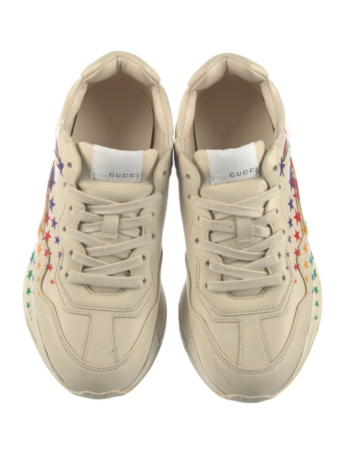 Gucci Leather Printed Chunky Sneakers