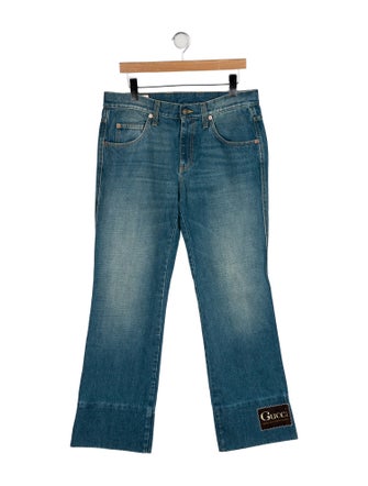 Gucci Interlocking G Logo Straight-Leg Jeans