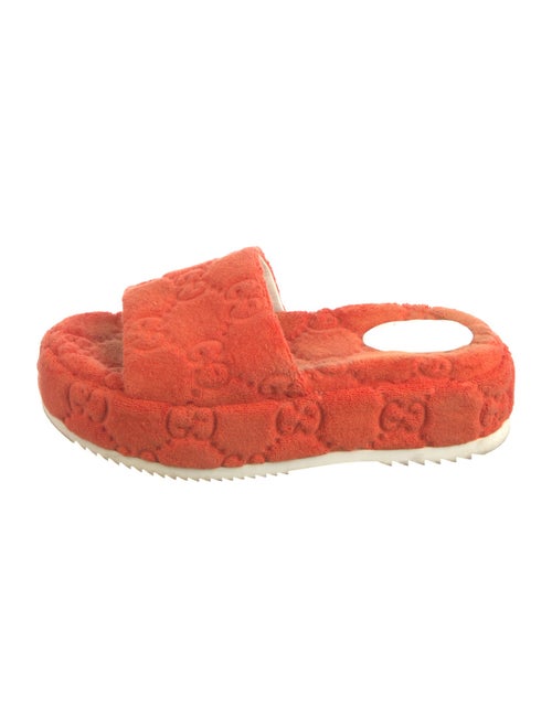 Gucci GG Logo Terry Cloth Slides