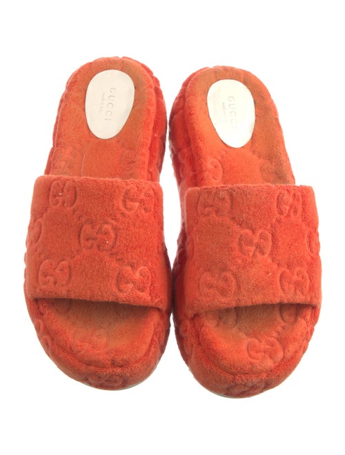 Gucci GG Logo Terry Cloth Slides