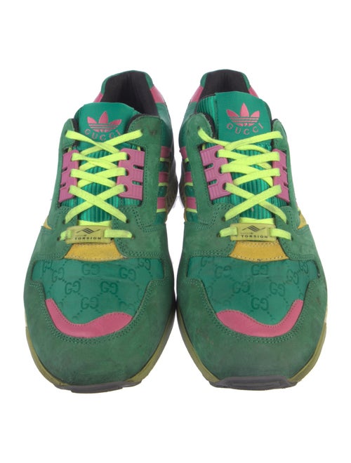 Gucci x Adidas GG Nylon Suede Sneakers