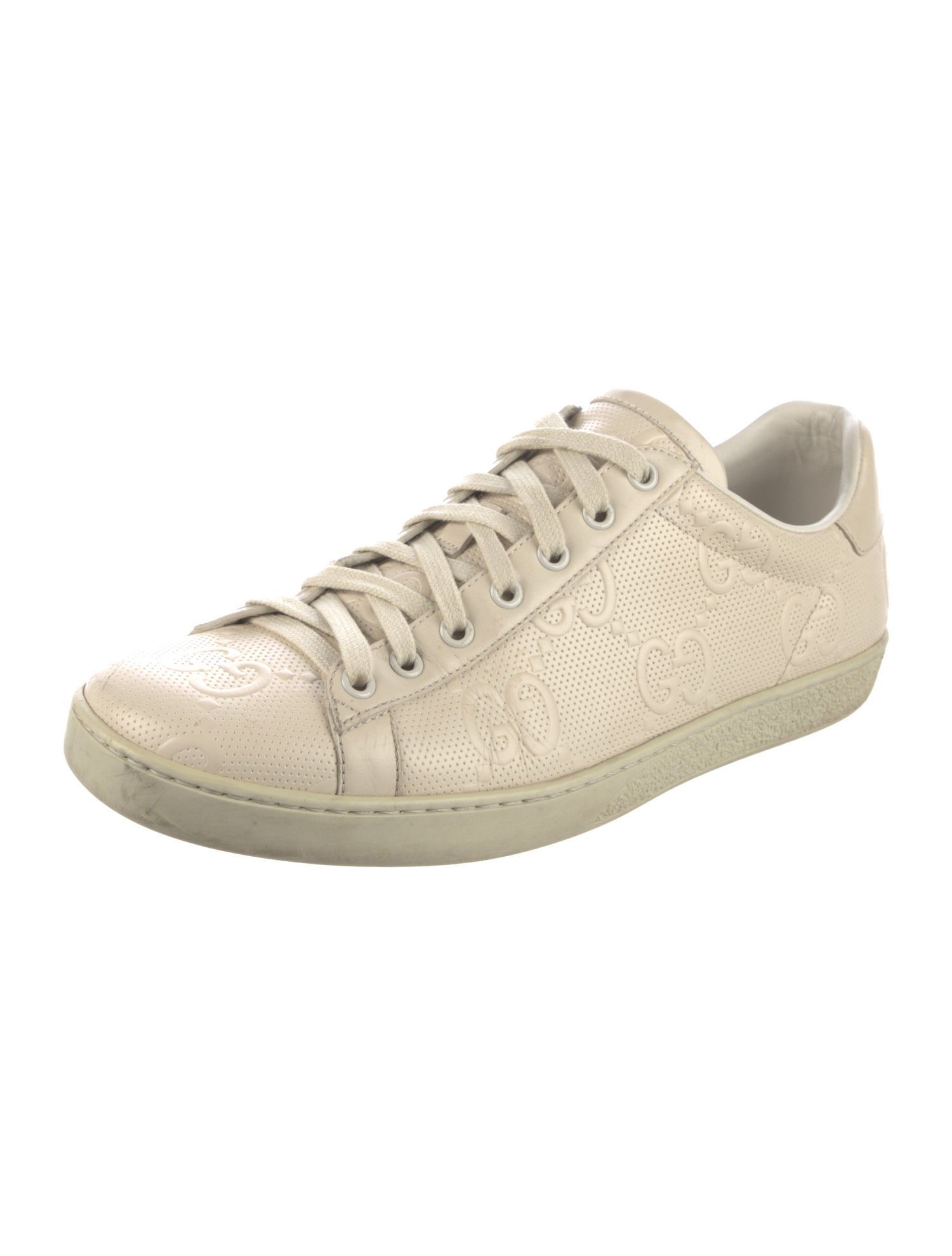 Gucci GG Embossed Leather Sneakers