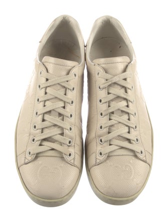 Gucci GG Embossed Leather Sneakers